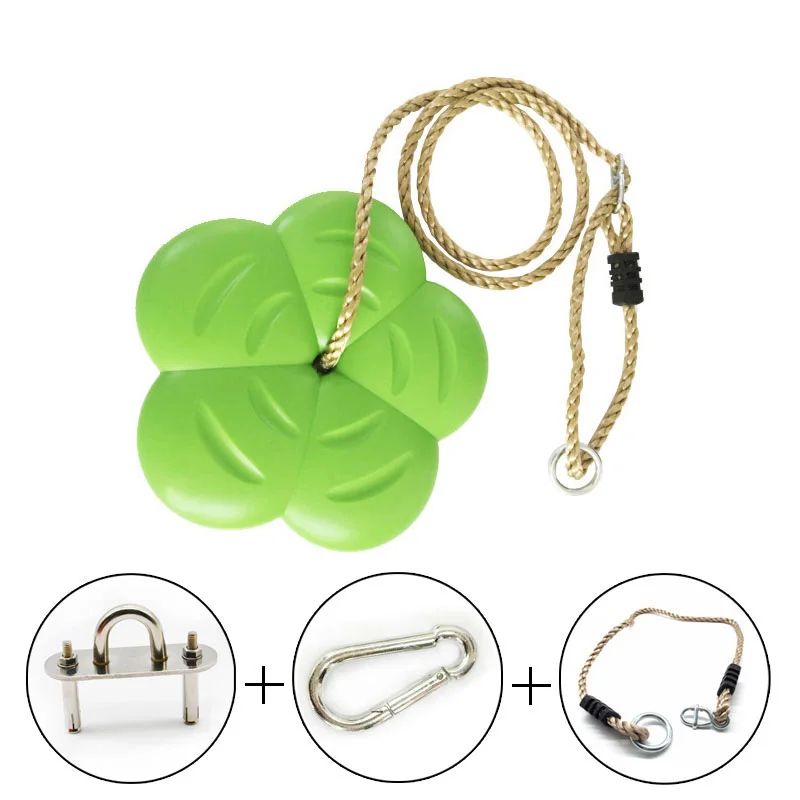 

Children Playground Hanging Swing Flower Rotating Swing Seat Indoor Outdoor Camping Toy for Kids (S5