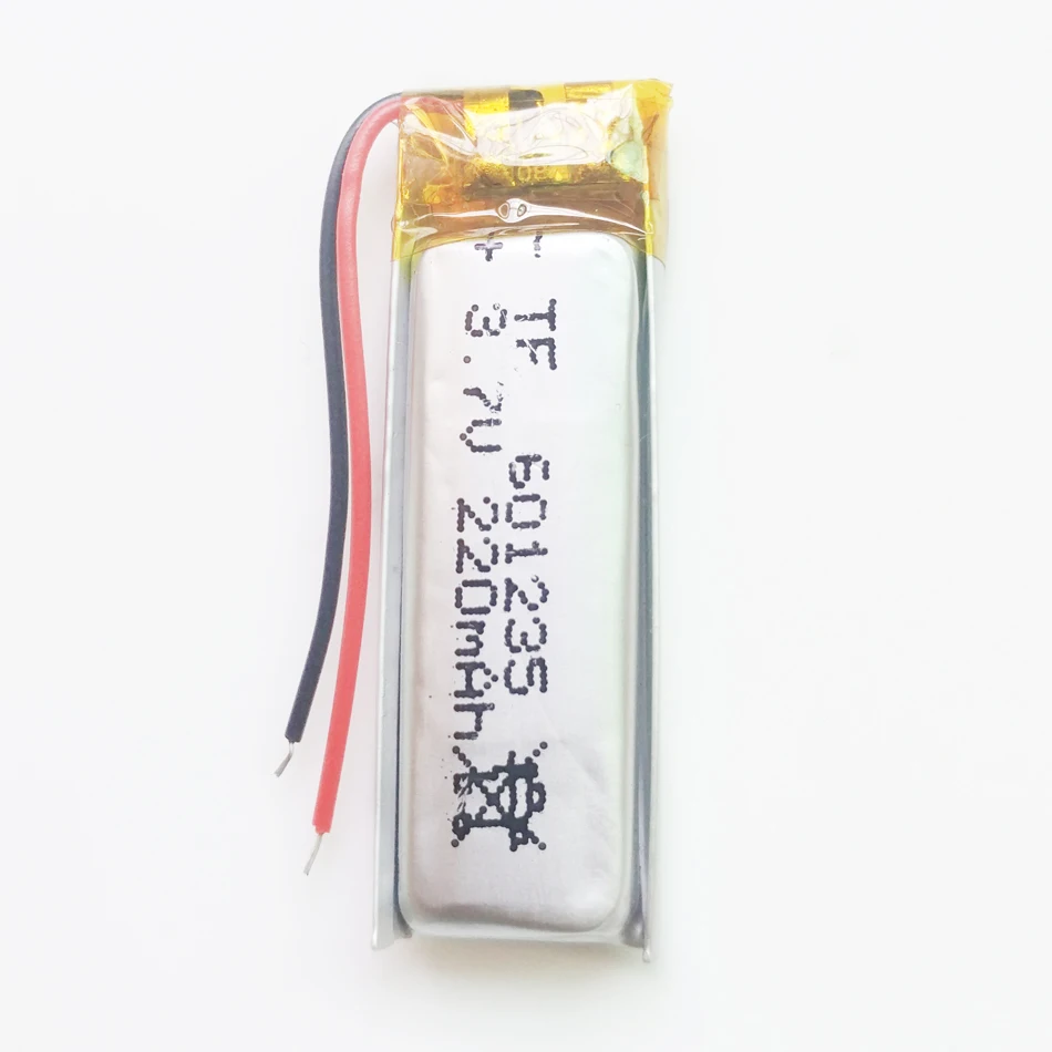 10 шт. 3,7 в 220 мАч 601235 LiPo литий-ионный полимерный аккумулятор для Mp3 MP4 MP5 gps psp vedio игровая часть bluetooth
