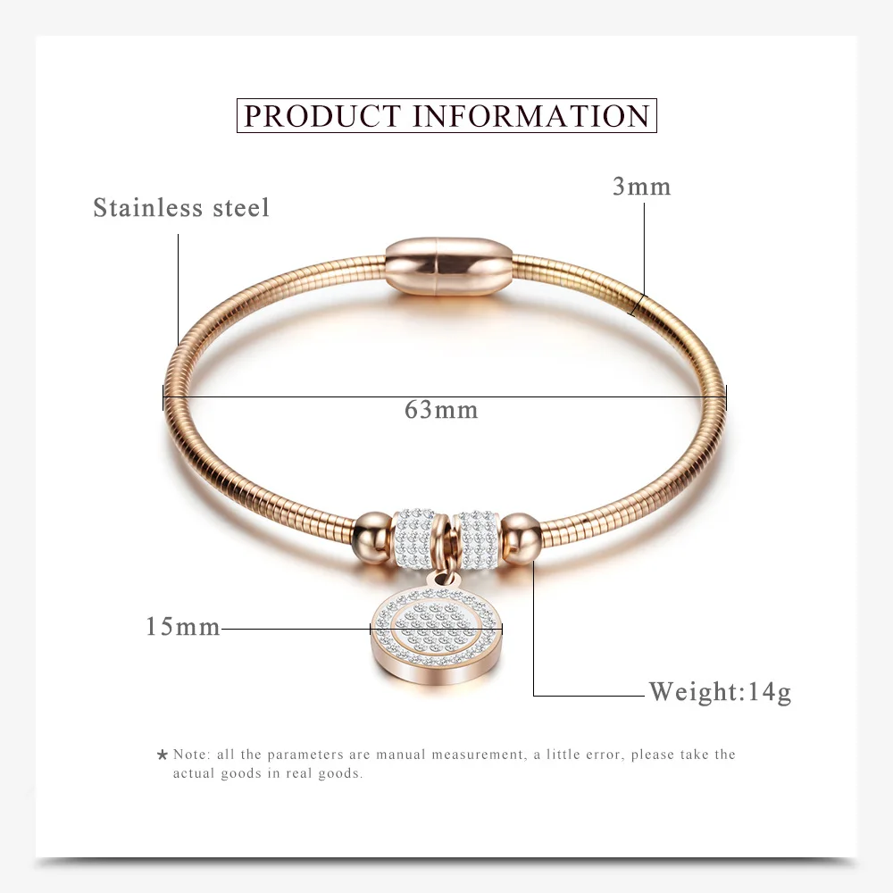 Женские браслеты с подвесками из нержавеющей стали | Украшения и аксессуары