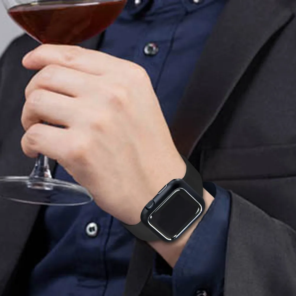 Металлический чехол для Apple Watch Series 4 44 мм 40 алюминиевый Магнитный защитный iWatch 3 2 1