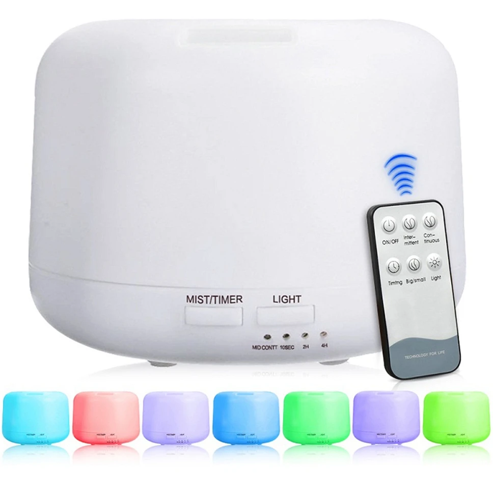 

DMWD пульт дистанционного управления 300 мл ультразвуковой увлажнитель воздуха с ароматизатором с 7-цветной подсветкой Электрический аромади...