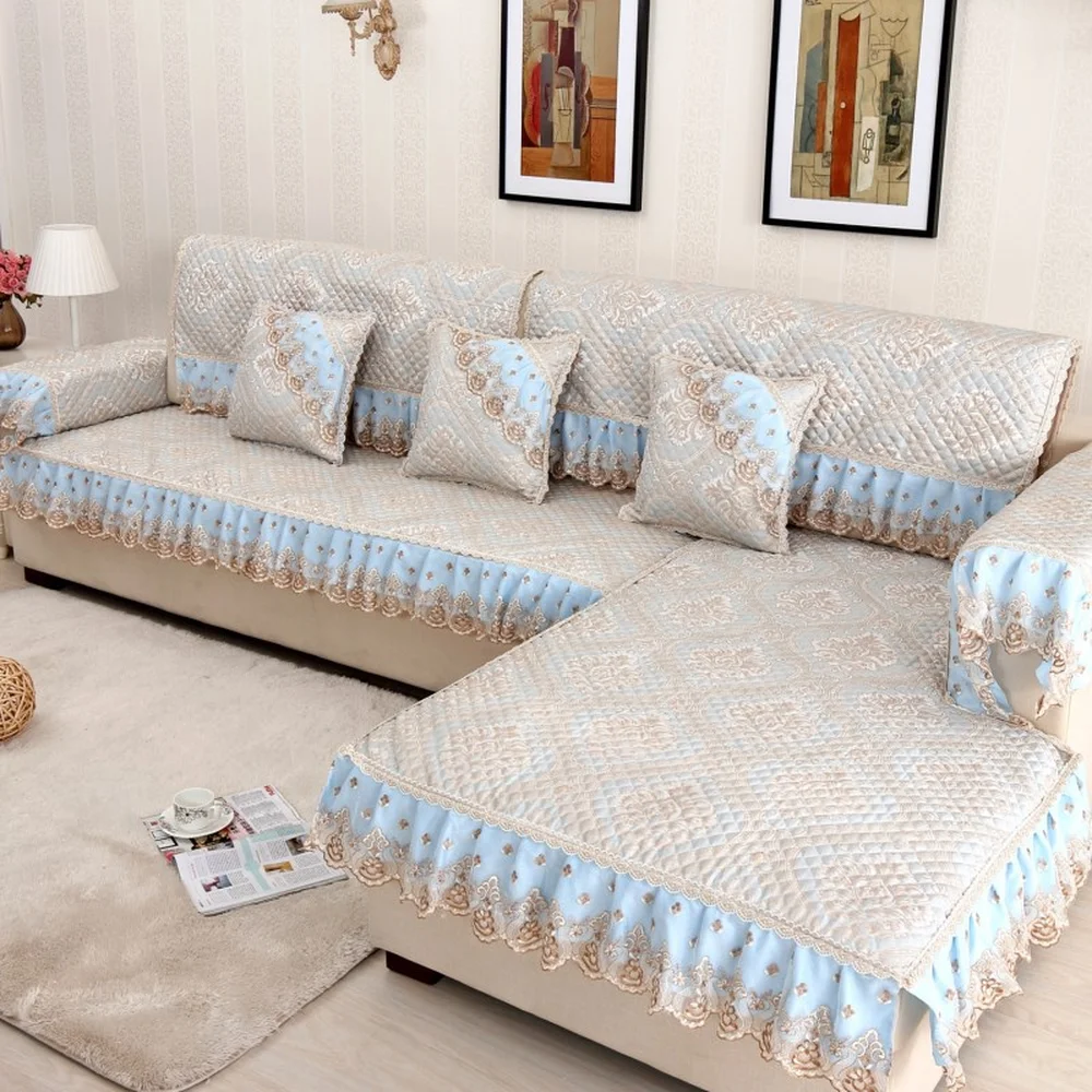 Высококачественный льняной чехол для дивана в европейском стиле