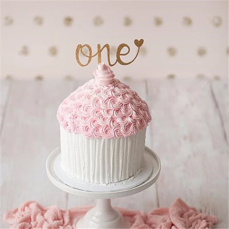 5 шт./лот один торт Toppers Baby Shower дети первый день рождения украшения аксессуары для