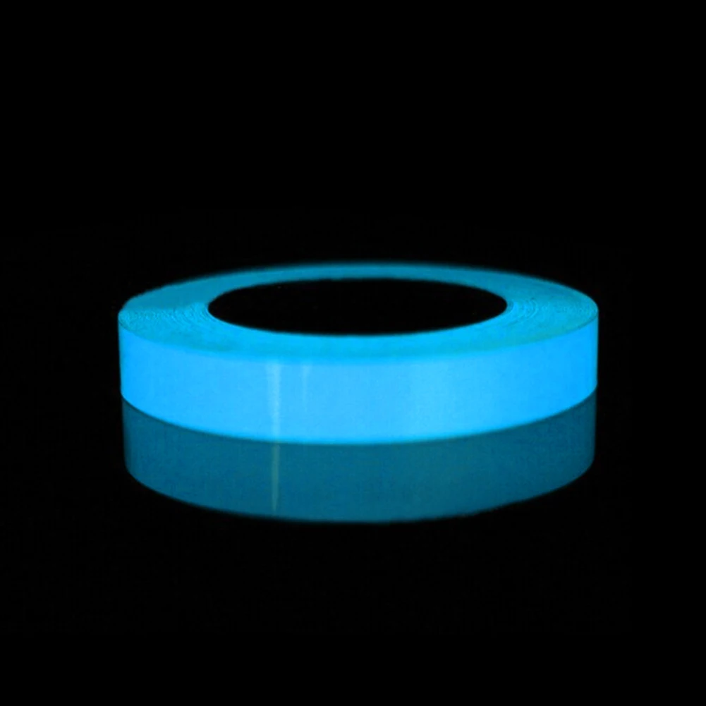 1.5cm blue Лидер продаж, светоотражающая светящаяся лента, самоклеющаяся наклейка, съемная светящаяся лента, флуоресцентная светящаяся темная яркая Предупреждение ющая лента - Цвет: 1.5cm blue