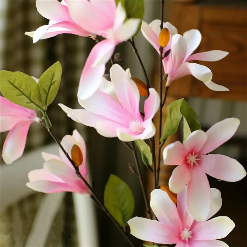искусственные цветы для декора Украшение дома цветочный весенний длинный филиал