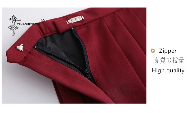 

Long-sleeved JK Uniforms Japanese Sailor Suit School Uniform Cosplay Student Jk Academy Clothing Wine Red Skirt Pleated Skirt
