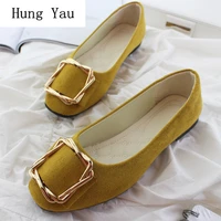 big size women flats shallow candy color shoes woman loafers autumn fashion sweet flat casual shoes women plus size 35 42