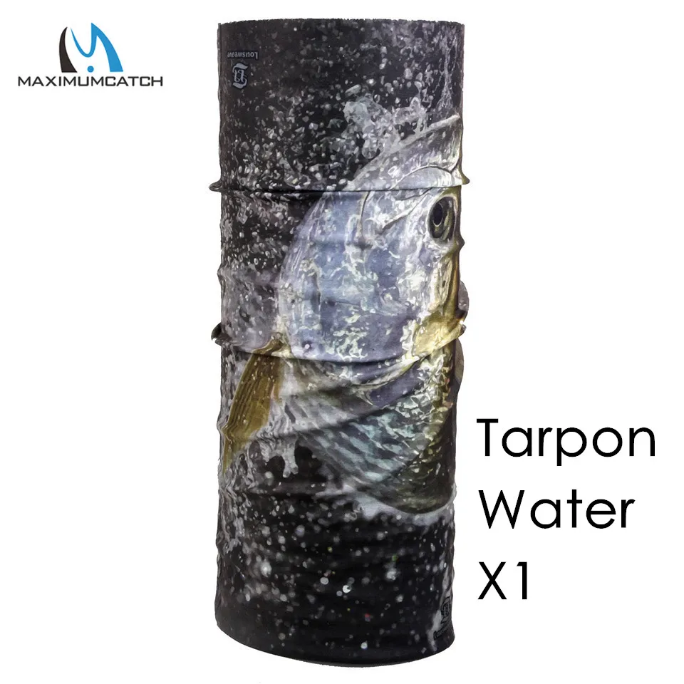 Tarpon water Maximumcatch разноцветный головной убор для ловли нахлыстом 22 рыбные узоры рыболовный шарф бандана Спортивная маска для лица на открытом воздухе - Цвет: Tarpon water