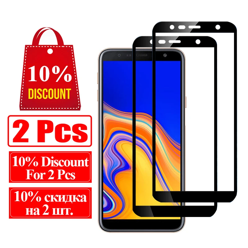 Защитное стекло для samsung galaxy j4 j6 plus закаленное Защита стекла j 4 6 j4plus j6plus samsun sumsung