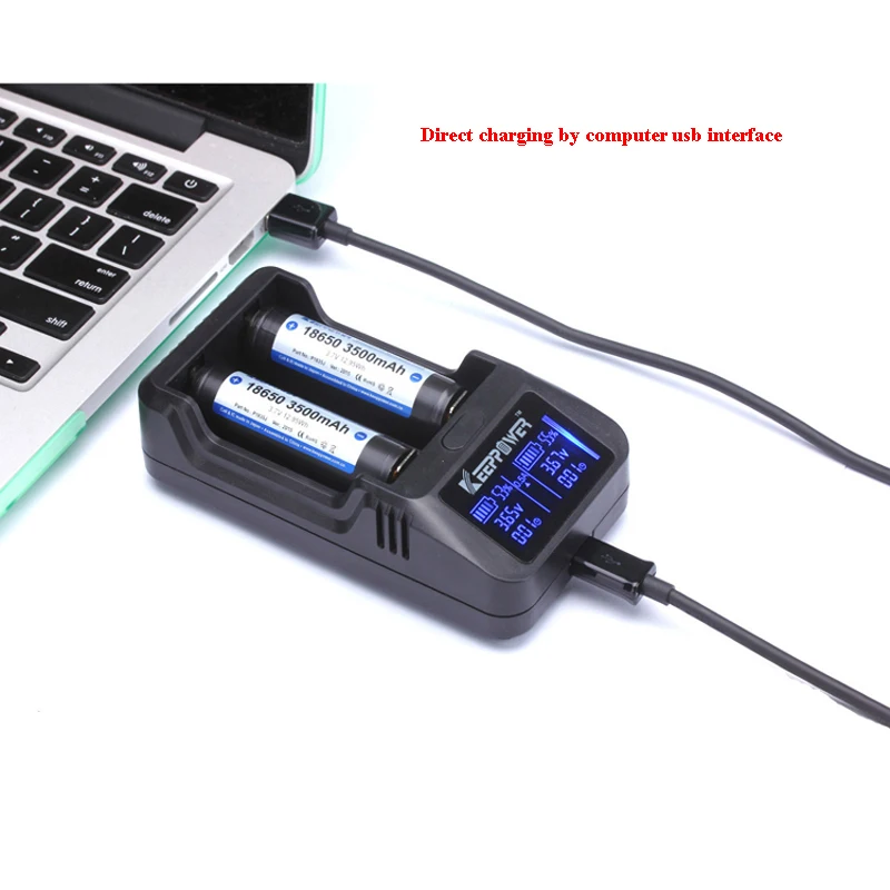 ЖК зарядное устройство KeepPower L2 3 7 В 26650/18650/18500 Intelligent литий ионный аккумулятор