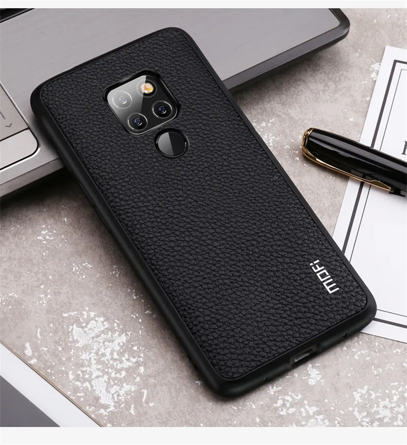 Для huawei mate 20 Pro чехол Mofi для huawei mate 20 чехол-накладка mate 20 HMA-Al00 mate 20Pro LYA-Al00 Обложка на заднюю панель из искусственной кожи черный