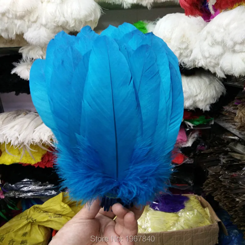 New! 100pcs / lot high quality sky blue eagle feathers 12-14 inch 30-35 cm DIY craft | Дом и сад