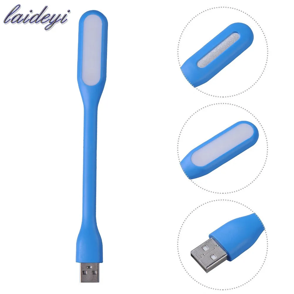 Гибкая переносная USB Светодиодная лампа LAIDEYI гибкий светильник для ноутбука