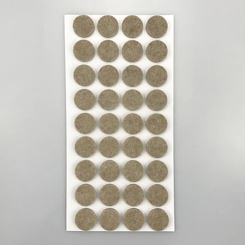 19x19mm 144pcs TCHY 5 мм Нескользящая войлочная подставка для ног самоклеящаяся фурнитура для ног защита для пола липкий коврик для стола шумостойкий коврик для домашнего ухода - Цвет: 19x19mm 144pcs