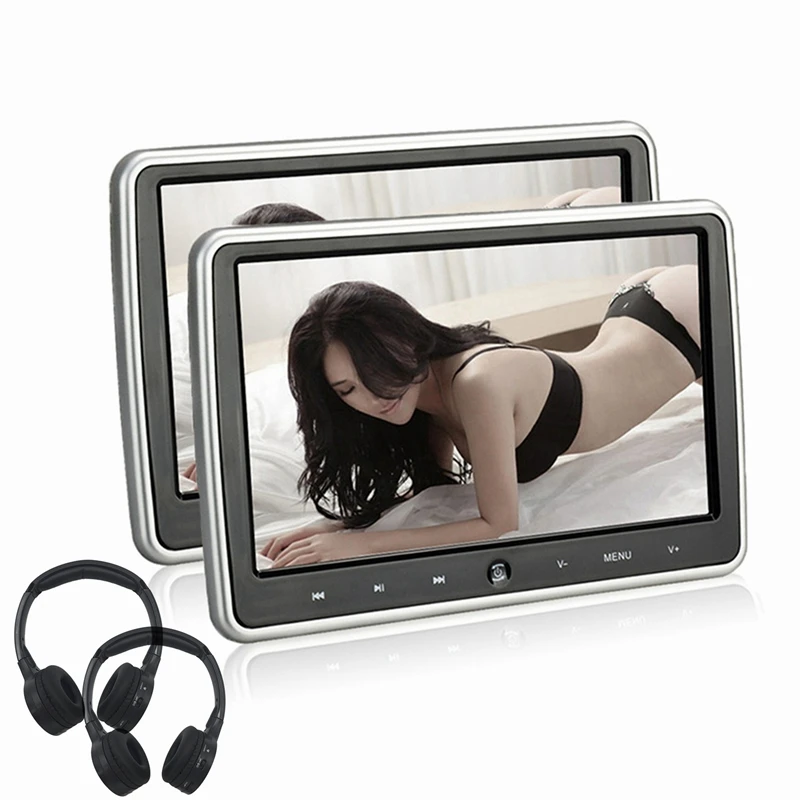 2 шт./компл. Автомобильный подголовник монитор lcd DVD видео плеер 10 1 дюймов с