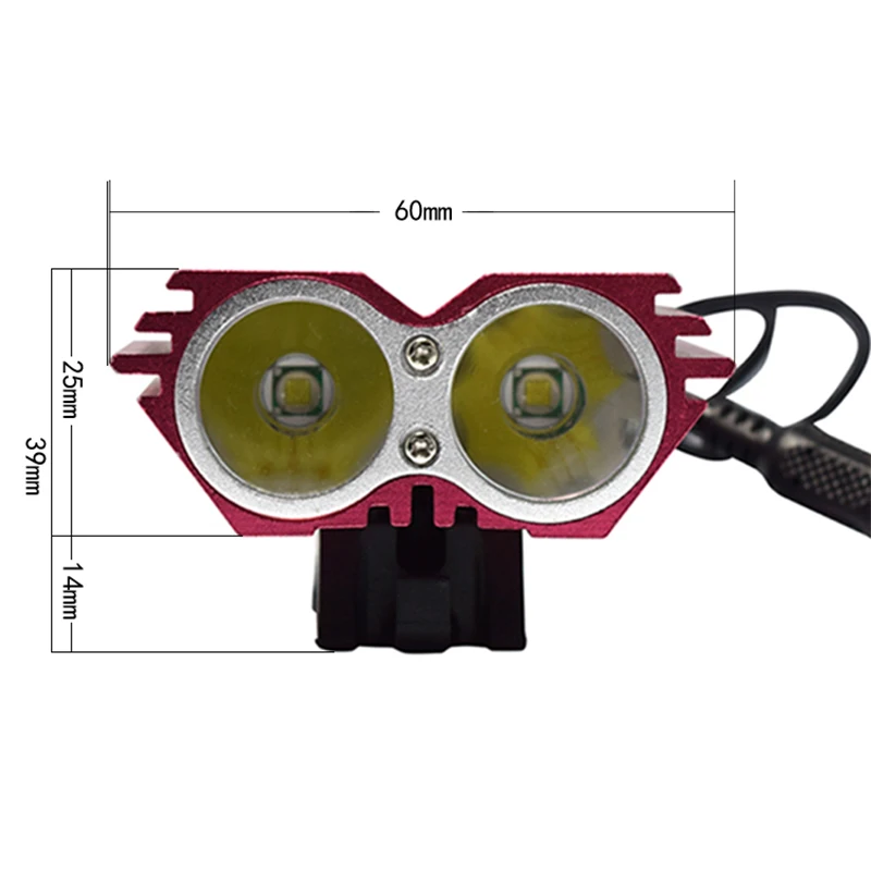 Водонепроницаемый LED фонарь для велосипеда + 8000 мАч аккумулятор зарядное