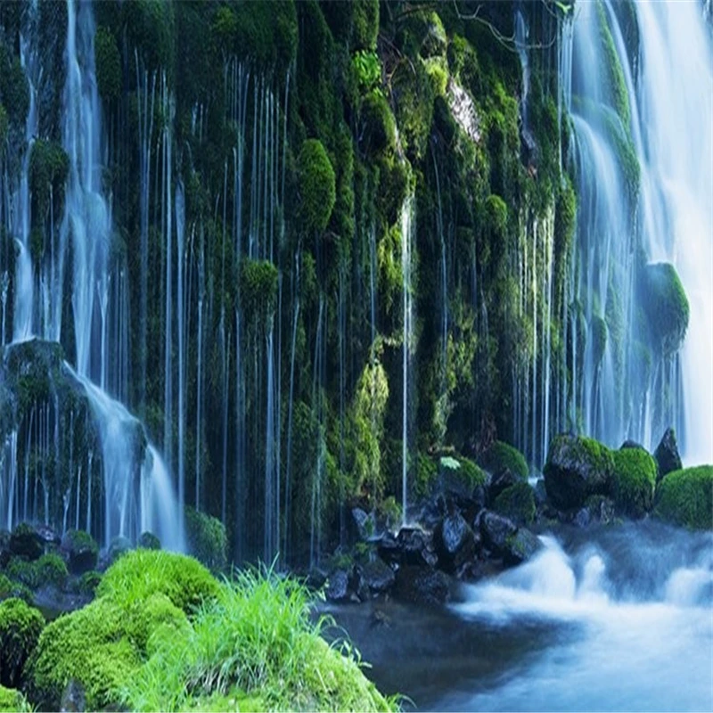 Beibehang фотообои с водопадом обои для стен 3 d природный пейзаж полные настенные