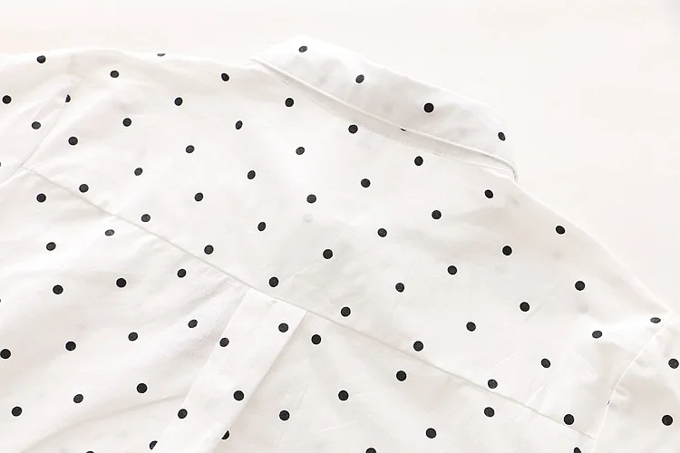 Белая женская блузка с вышитым котом осень 2019 свободная клетчатая рубашка в