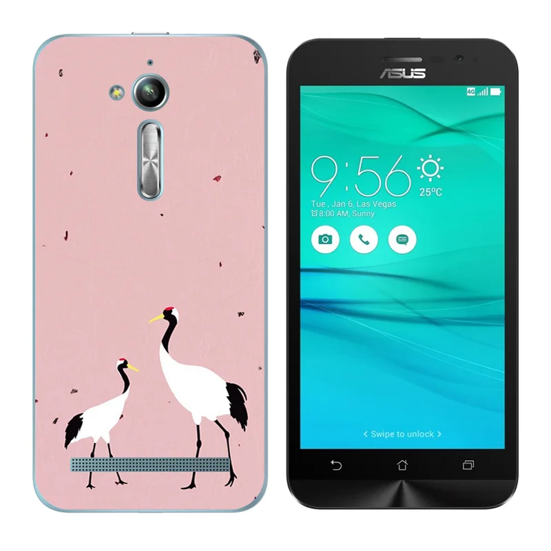 for Asus Zenfone Go ZB500KL ZB500KG Soft Case zenfone Silicon Cover Botanic Printing ZB500kl |