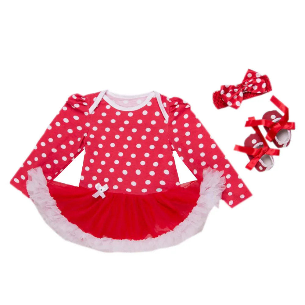 Комплект из 3 предметов Платье-пачка для новорожденных девочек на день Патрика