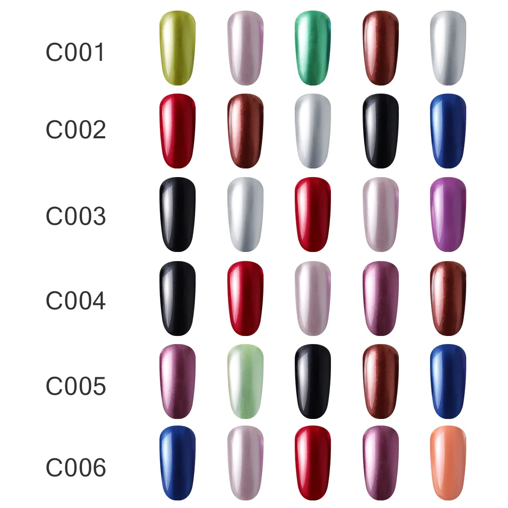 

Elite99 5 Pieces/lot Metallic Color Nail Gel Polish 10ml Gold Silver Mirror Effect UV Gel Varnish Soak Off Nail Art Gel Manicure