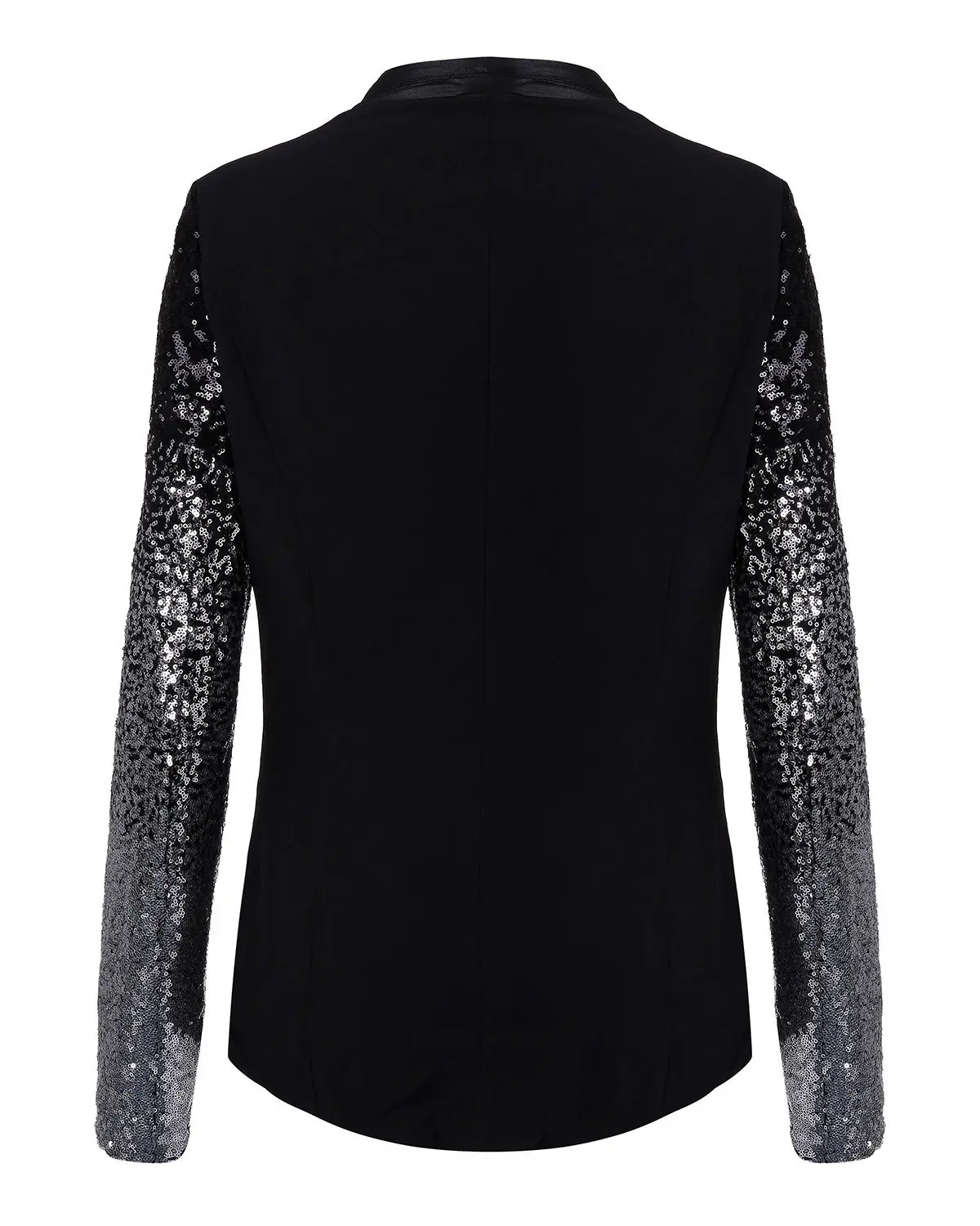 Zanzea женский пиджак с длинными рукавами элегантный лацканами Серебристые черные