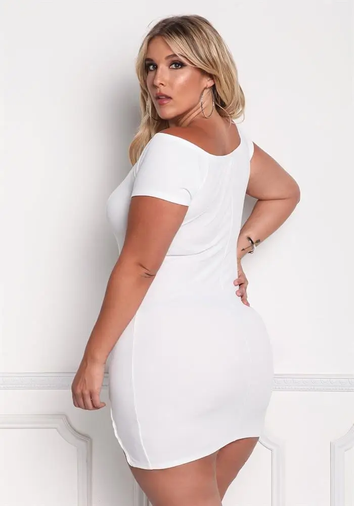 Большие размеры 6XL 2019 летнее женское Открытое платье свободные однотонные
