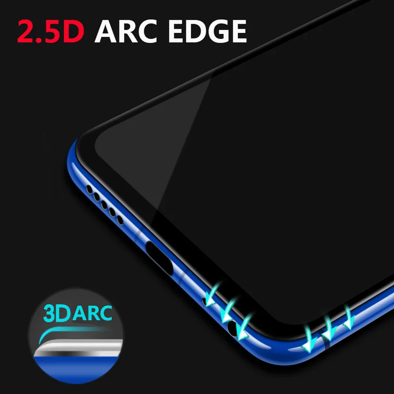 Защитное стекло Kolpler 5D с полным покрытием для Huawei Honor 8X Max защитная пленка из