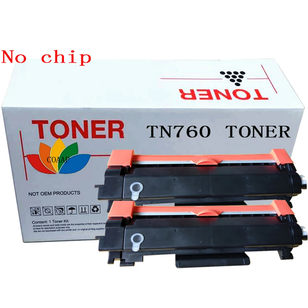2 пакета совместимый тонер-картридж для принтера brother TN 760 DCP-L2550DW MFC-L2710DW L2730DW L2750DW |