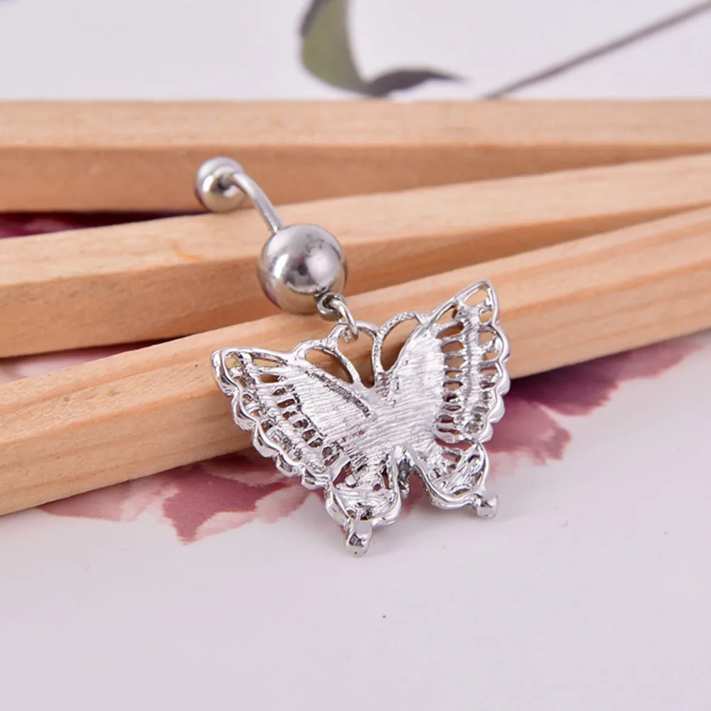 Украшение для пирсинга пупка в виде бабочки ювелирное изделие #230749|body piercing