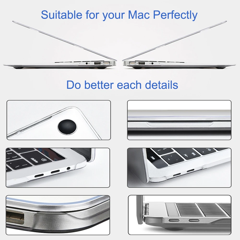 Чехол WIWU для ноутбука MacBook Air 13 A2179 2020 Прозрачный чехол Pro A2289 16|Сумки и чехлы