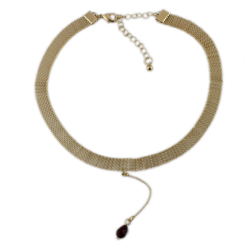 BigBing ювелирные изделия Золотая цепь кристалл кулон колье ожерелье оптом S256 |