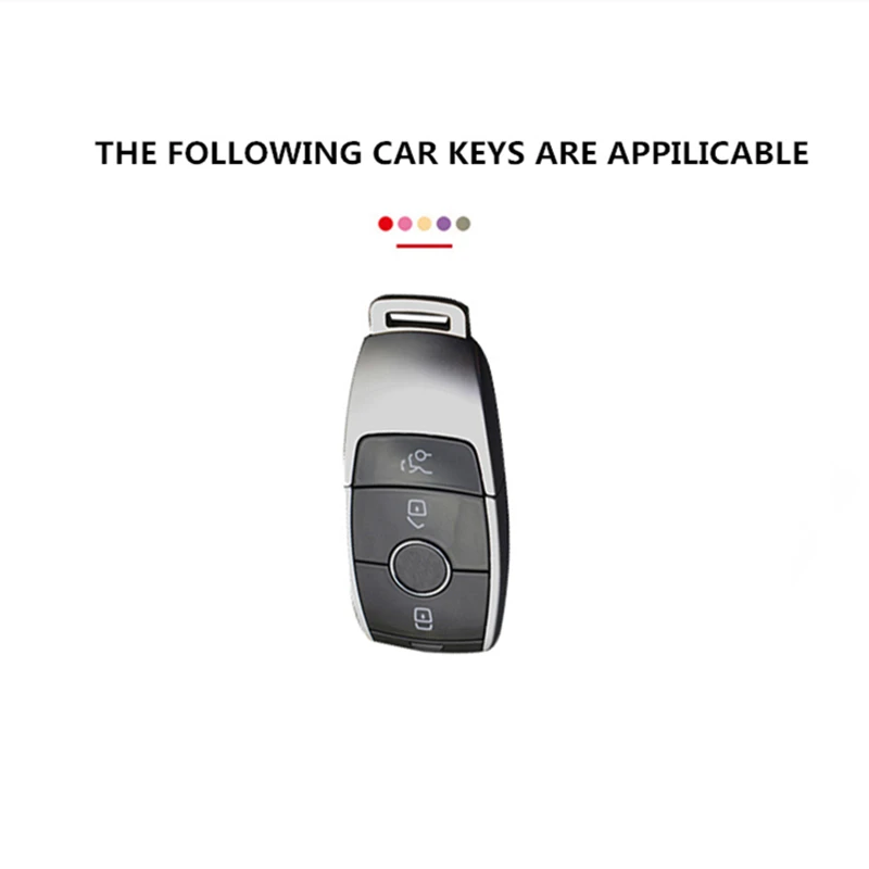 Силиконовый чехол для автомобильного ключа с узором из углеродного волокна Mercedes