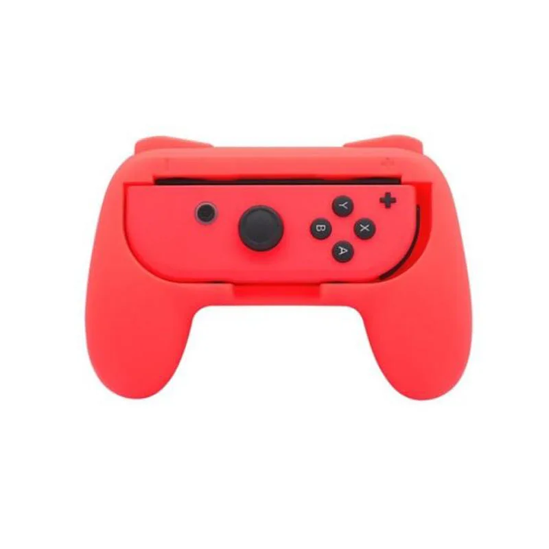 1 Red Держатель для левого+ правого кронштейна Joycon, рукоятка для рукоятки, чехол для переключателя, NS Joy-Con контроллер, геймпад, подставка для рукоятки, поддержка - Цвет: 1 Red