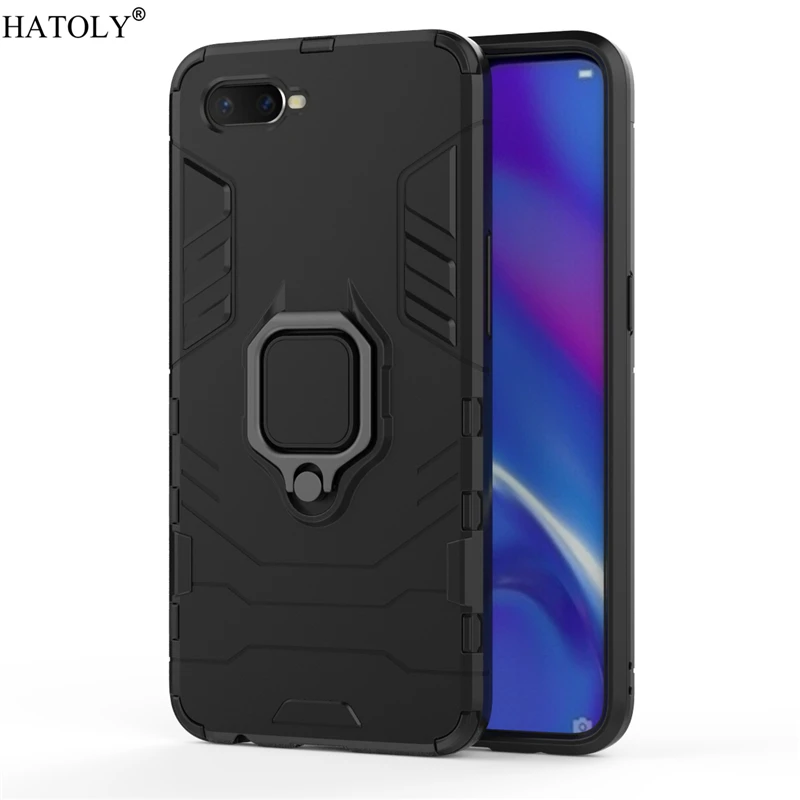 Чехол для OPPO K1 чехол с кольцом пальца оболочка бампер защитный жесткий