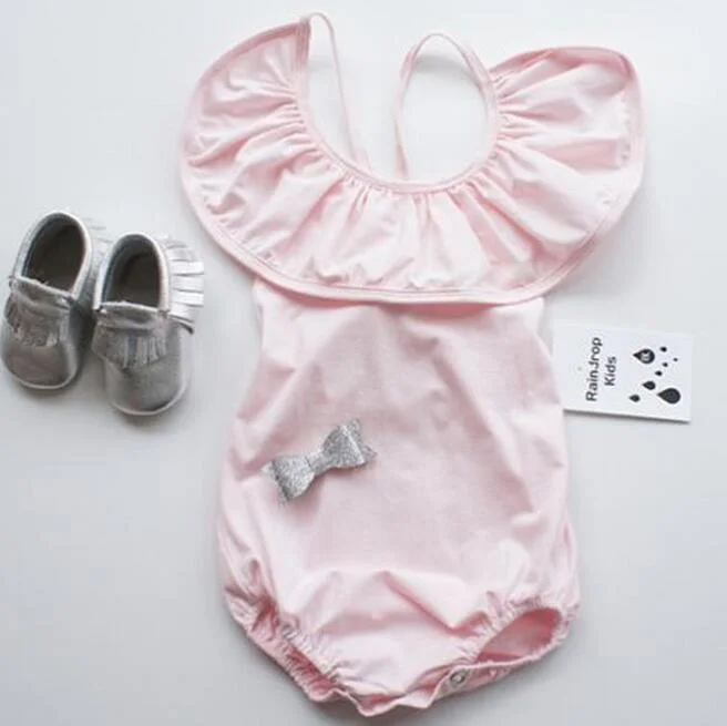 

Hot 2016 Summer Baby Girl Rompers Ruffles Cute Baby Overalls Toddler Princess Girl Clothings 6M-3T