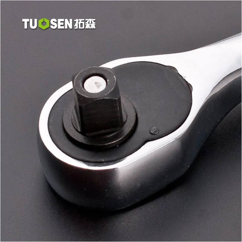 1/4 &quot3/8&quot 1/2 &quotТрещоточный ключ быстросъемный одинарный хромированный стальной
