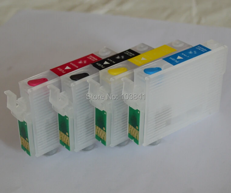 Многоразовые чернильные картриджи 127 T1271 T1272 T1273 T1274 для Epson Workforce 630 635 840 545 645 845