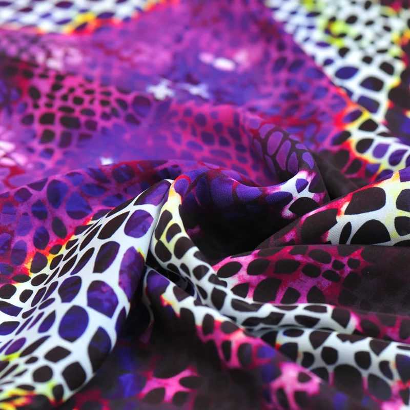 Анти-морщинки мягкий шелк ткань драп Шелковый двойной креп-Жоржет летние дышащие