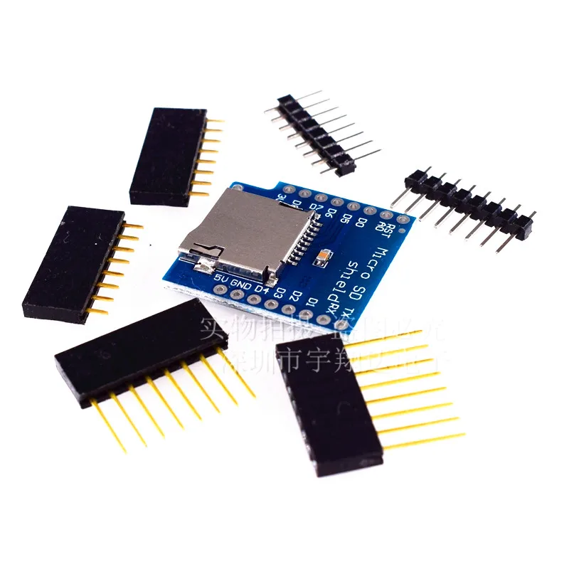 

Micro SD Card Shield For D1 Mini TF WiFi ESP8266 Compatible SD Wireless Module