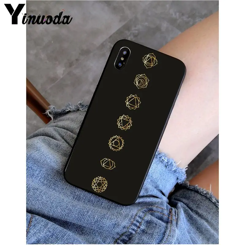 Yinuoda Мандала чакра настаиваем Йога Новинка Fundas чехол для телефона iPhone X XS MAX 6 6s 7 7plus