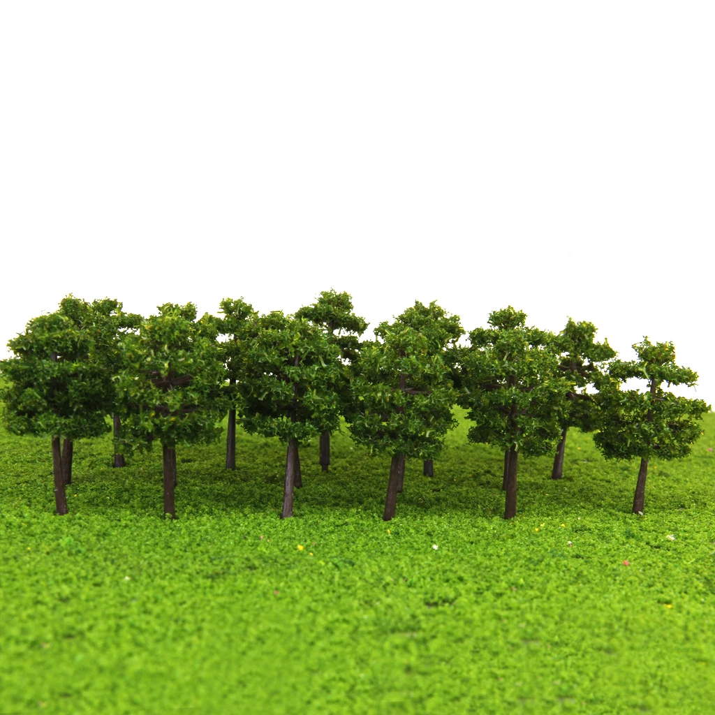 40 шт. модель деревьев темно-зеленого цвета для N Scale аксессуары строительства