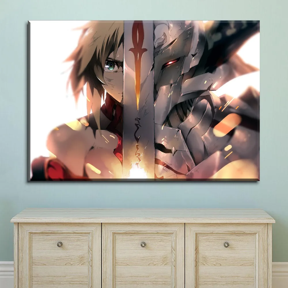 Саблевая живопись для гостиной декоративная 5 панелей Fate Apocrypha анимационный