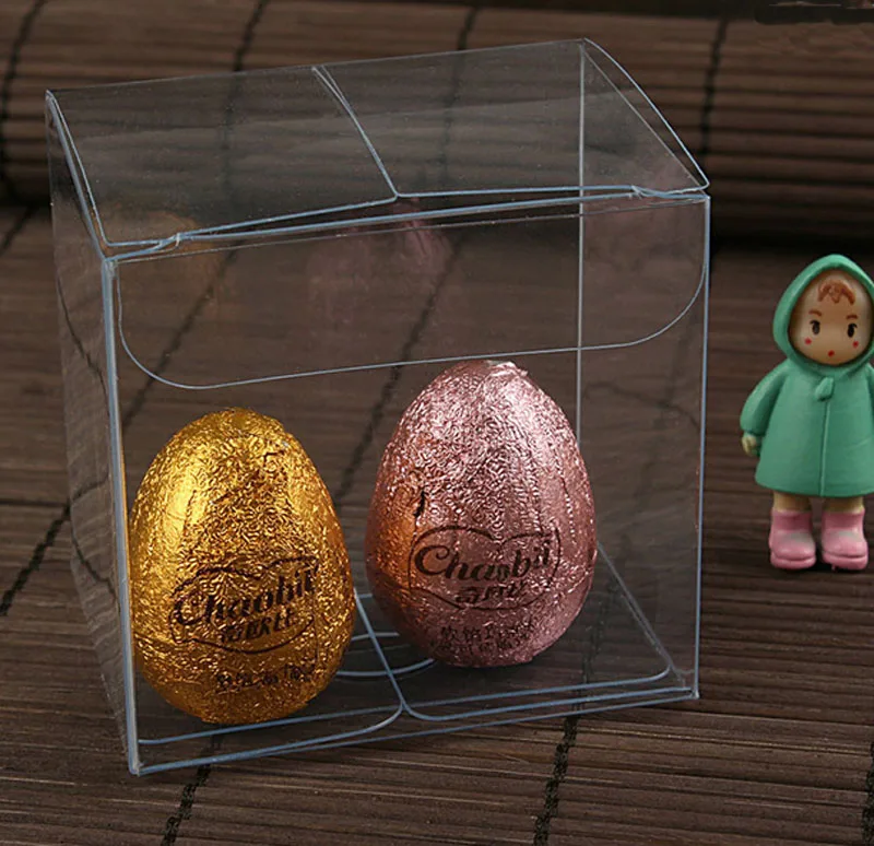 ПВХ Прямоугольная Упаковка Case100pcs = 1 лот упаковка игрушка/сухие фрукты 5*5*4 см