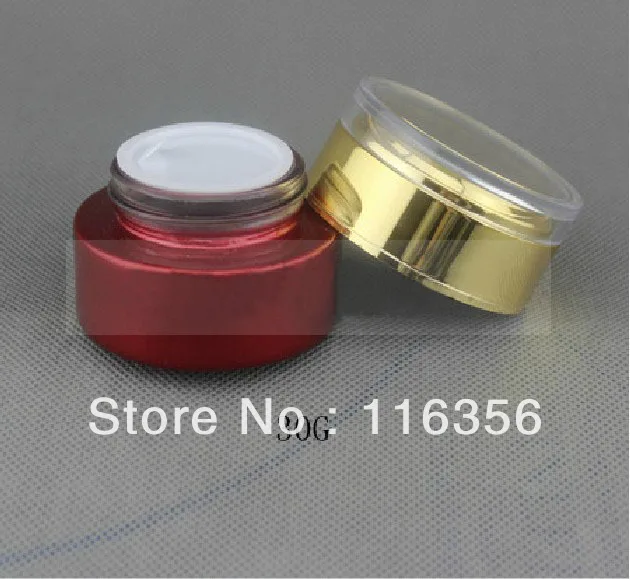 30 г красная стеклянная банка для крема с золотой крышкой|glass cream jars|cream jarglass |