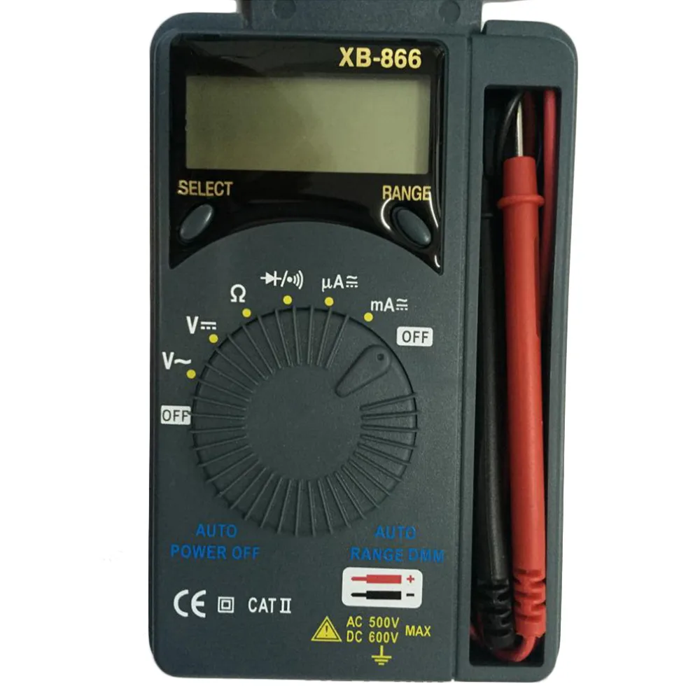 LCD Мини Авто Диапазон Профессиональный AC/DC карманный цифровой мультиметр