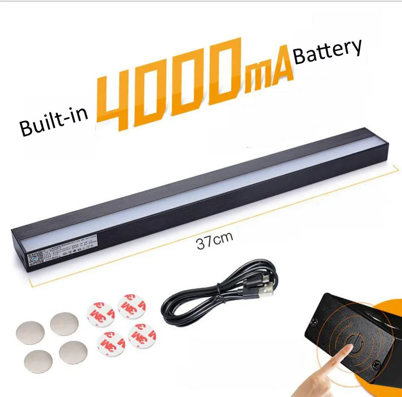 Магнитная Настольная лампа с USB зарядкой 37 см 4000 мА|cabinet lamp|lamp cabinetcabinet magnets |