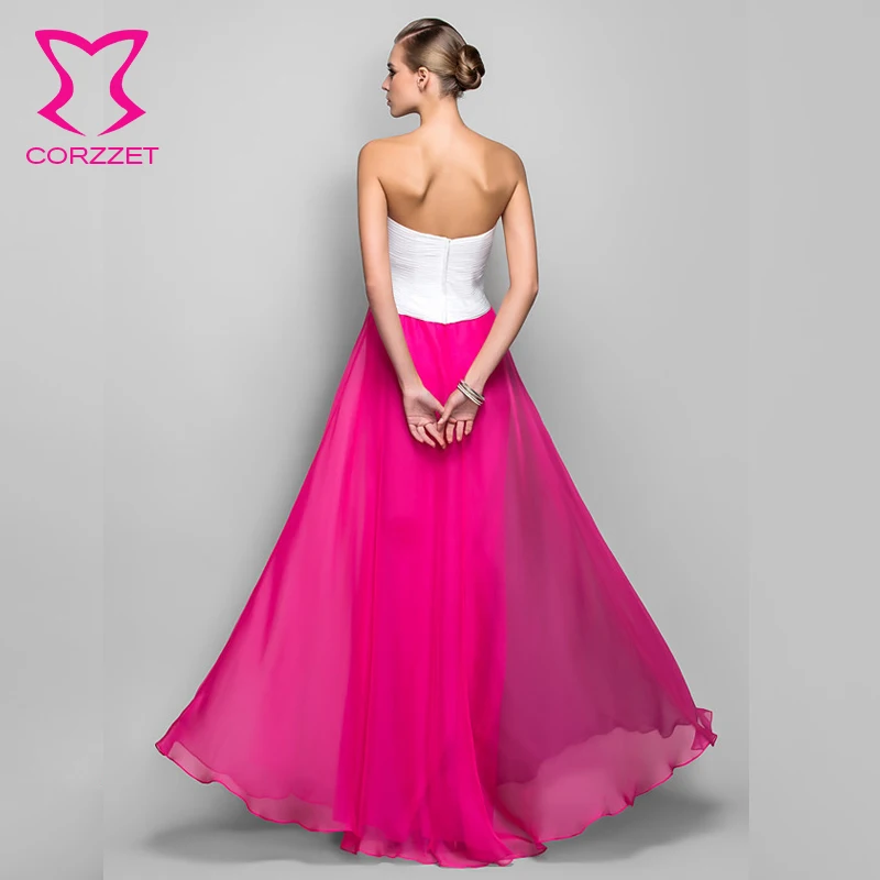 Sexy Mutiple Colors Floor-Length Women's Clothing Strapless Acrylic Evening Dresses Formal Vestidos Girls Sleeveless Dress | Свадьбы и