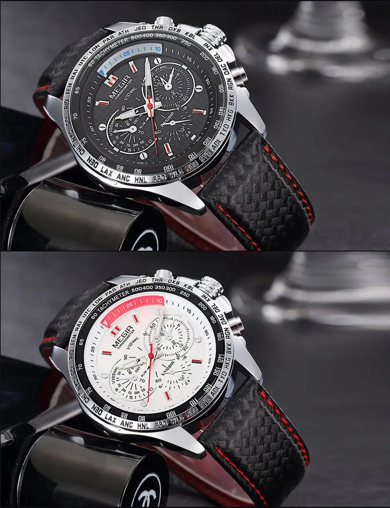 Часы MEGIR мужские спортивные водонепроницаемые кварцевые | Наручные часы