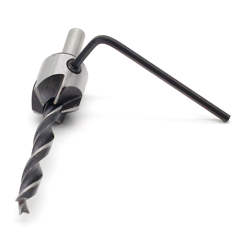 Новинка полезный набор сверл с зенкером 4 шт./лот развертка для деревообработки 5